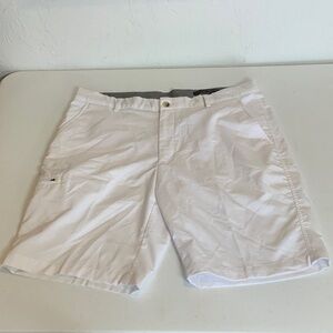 Greg Norman Collection White Flat Front Men's Shorts